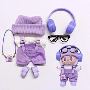 Trendy Streetwear Kid Purple Labubu Outfit
