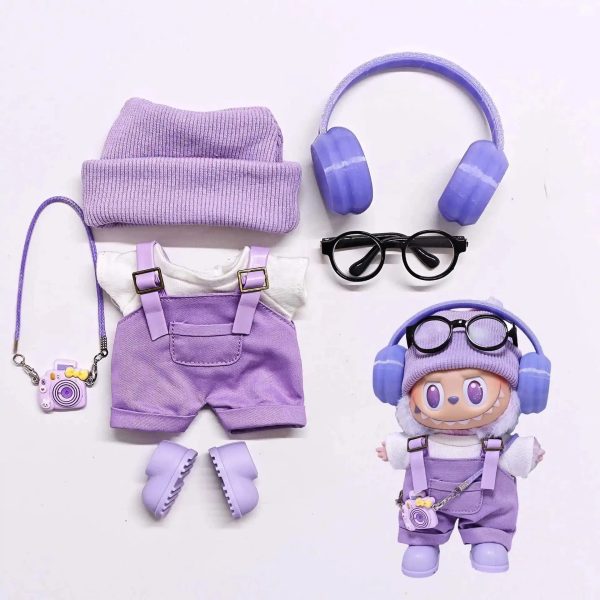 Trendy Streetwear Kid Purple Labubu Outfit