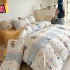 Vintage Bear Cute Polyester Bedding Set with Bed Sheet