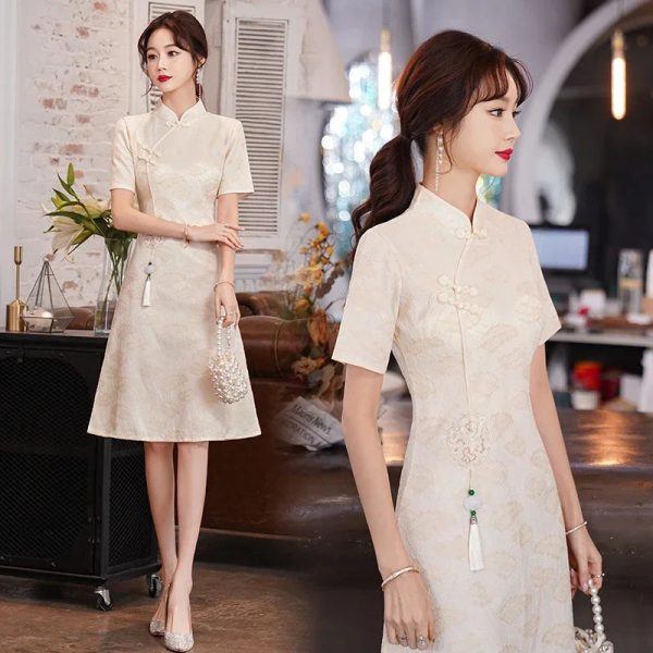 Vintage Chinese Traditional Qipao Cheongsam Dress