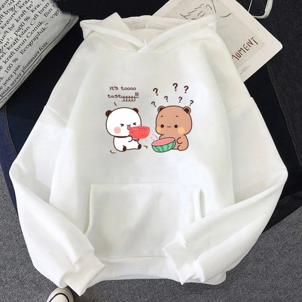 Watermelon Bears Part-Cotton Hoodie