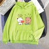 Watermelon Bears Part-Cotton Hoodie