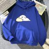 White Mochi Luckie the Dog Unisex Hoodie