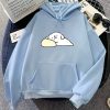 White Mochi Luckie the Dog Unisex Hoodie