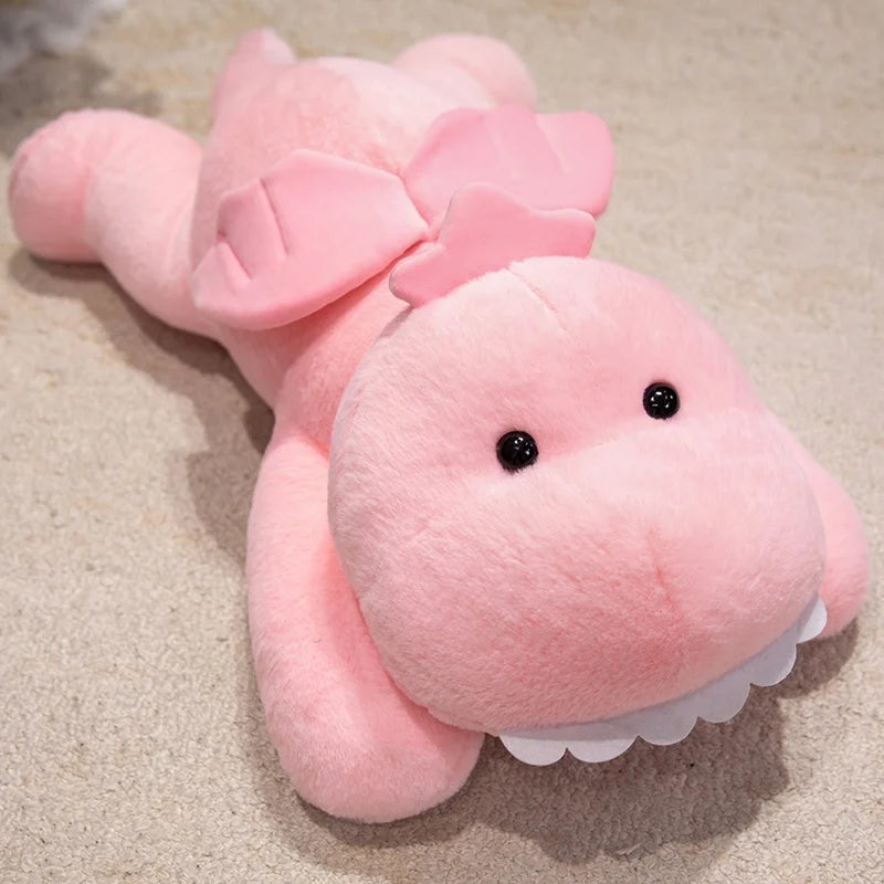 Pink dragon plush toy from Homgifts